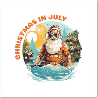 Christmas in july Posters and Art